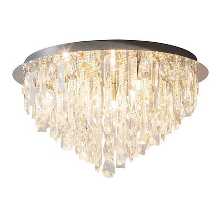 Siena 5-Light Flush Ceiling Light Chrome - Comet Lighting