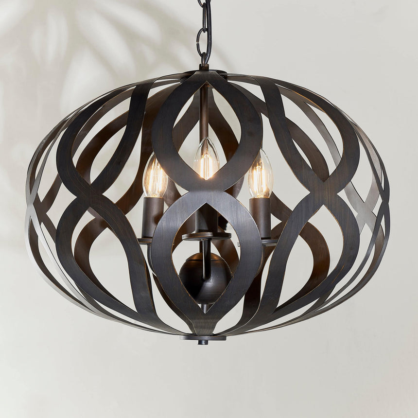 Sirolo 3-Light Pendant Ceiling Light - Comet Lighting