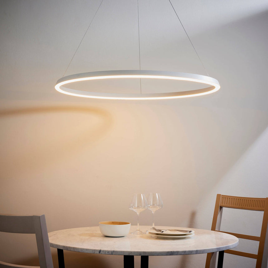 Staten Pendant Ceiling Light White - Comet Lighting