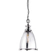 Storni Pendant Ceiling Light Large Nickel - Comet Lighting