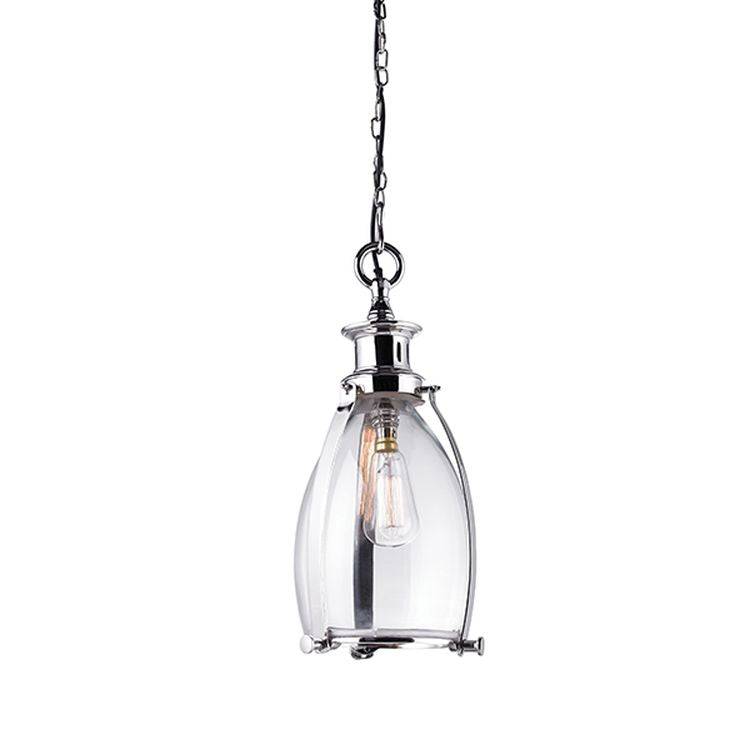 Storni Pendant Ceiling Light Small Nickel - Comet Lighting