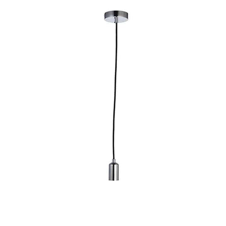 Studio 1-Light Pendant Ceiling Light Chrome - Comet Lighting