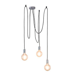 Studio 3-Light Pendant Ceiling Light Chrome - Comet Lighting