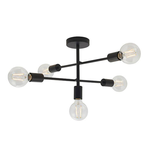 Studio 5-Light Semi-Flush Ceiling Light - Comet Lighting