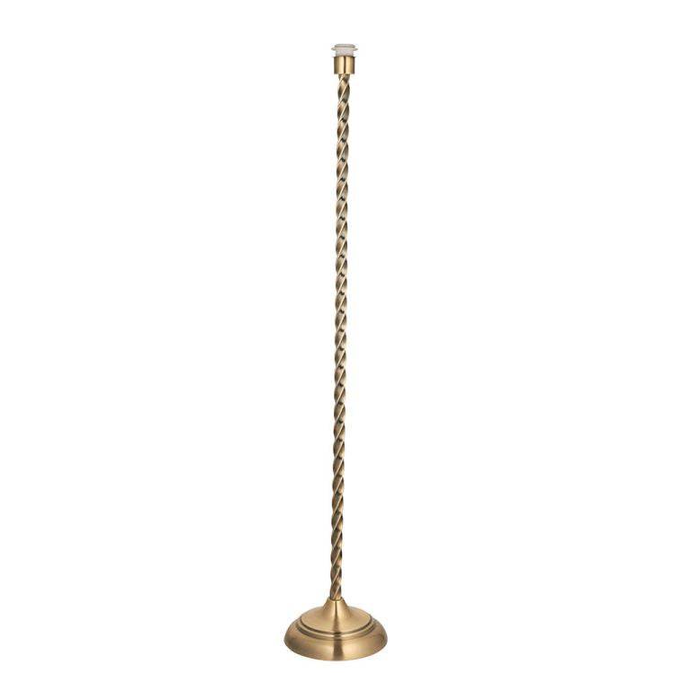 Suki Antique Brass Floor Lamp & 16 inch Ivory Shade - Comet Lighting