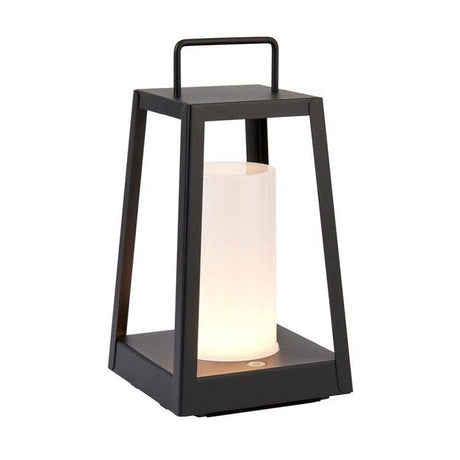 Tallow Table Touch Outdoor Table Lamp Matt Black - Comet Lighting