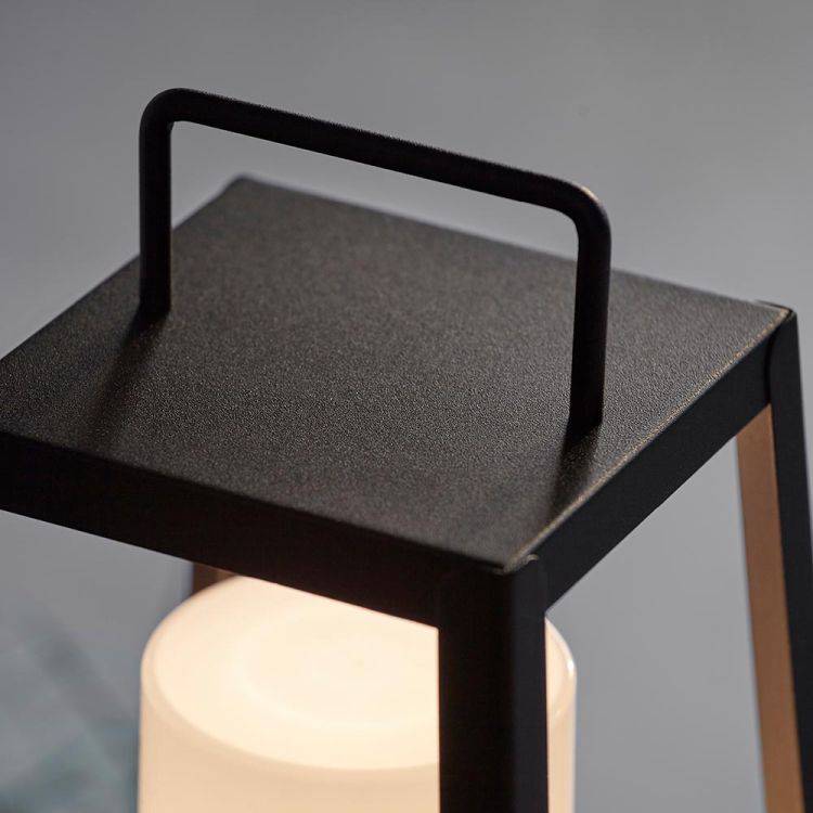 Tallow Table Touch Outdoor Table Lamp Matt Black - Comet Lighting