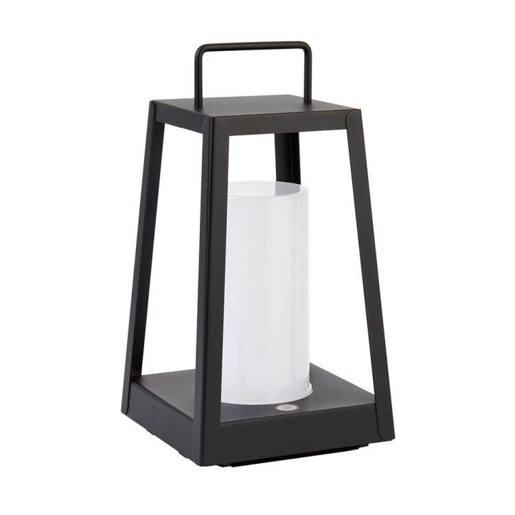 Tallow Table Touch Outdoor Table Lamp Matt Black - Comet Lighting