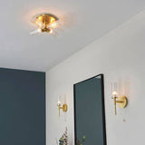 Talo 4Lt Semi-Flush Ceiling Light Satin Brass - Comet Lighting