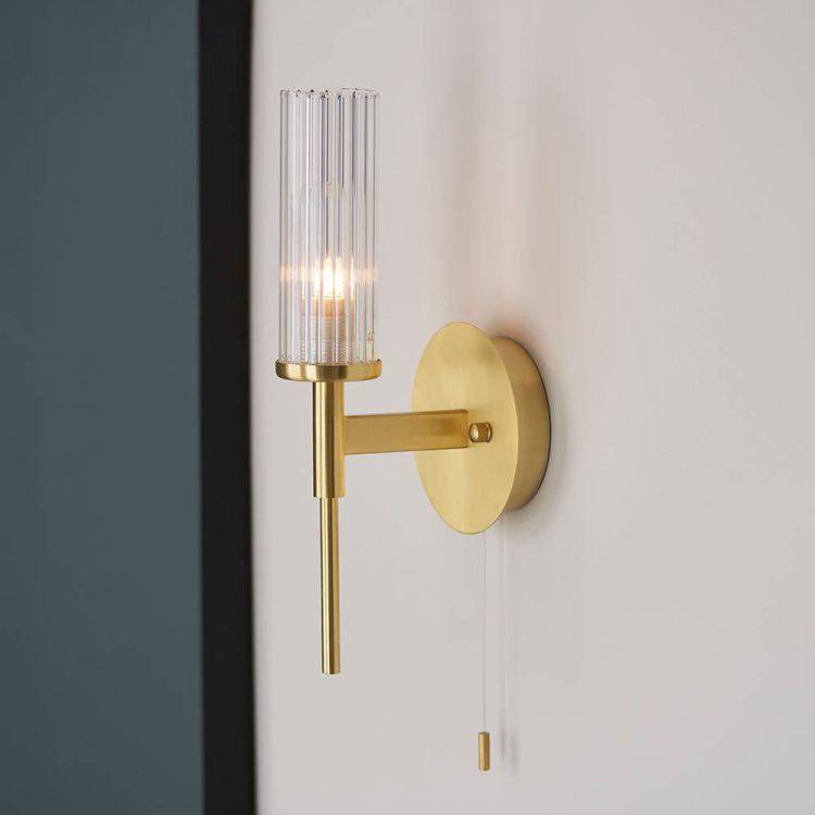 Talo Wall Light Satin Brass - Comet Lighting