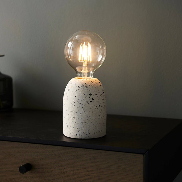 Terrazzo Table Lamp White - Comet Lighting