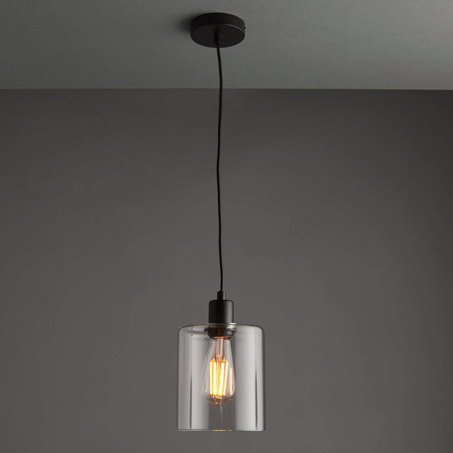 Toledo Ceiling Pendant Matt Black - Comet Lighting