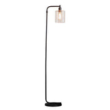 Toledo Floor Lamp Matt Black - Comet Lighting