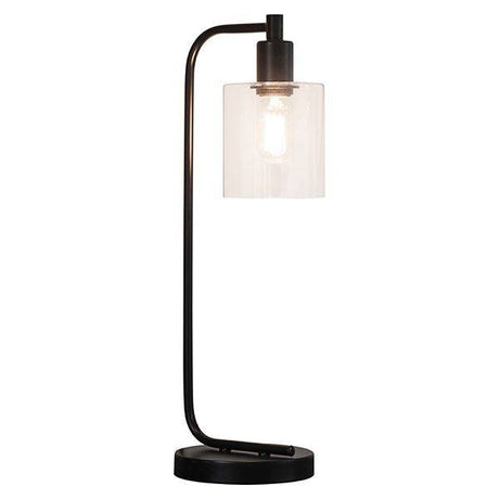 Toledo Table Lamp Matt Black - Comet Lighting