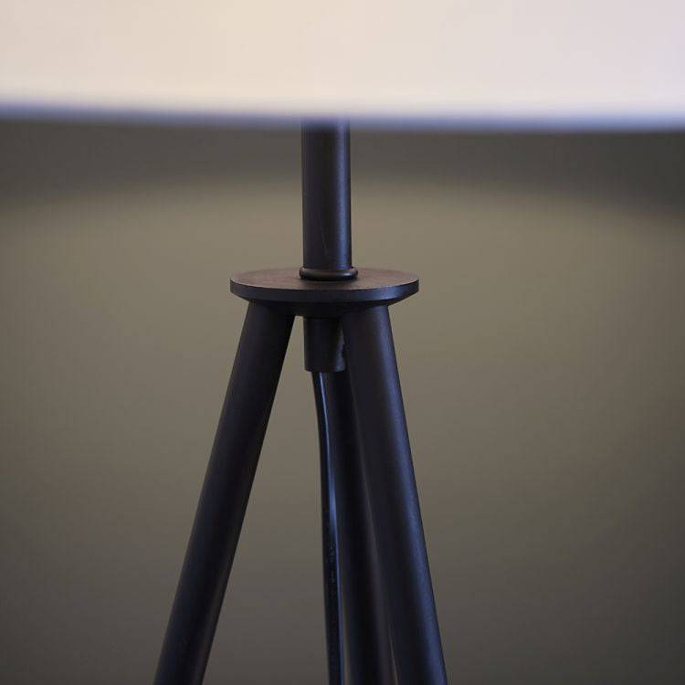 Tripod Floor Lamp Matt Black Base Only - Comet Lighting