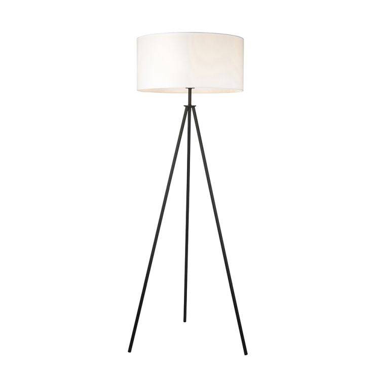 Tripod Floor Lamp Matt Black Base Only - Comet Lighting