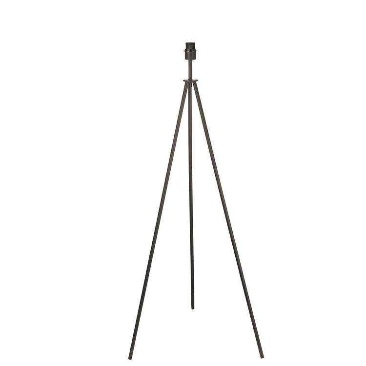 Tripod Matt Black & 20 inch White Shade - Comet Lighting