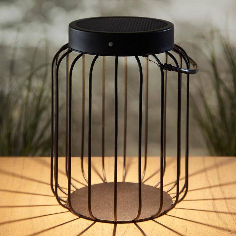 Tropic Solar Table Lamp Matt Black - Comet Lighting