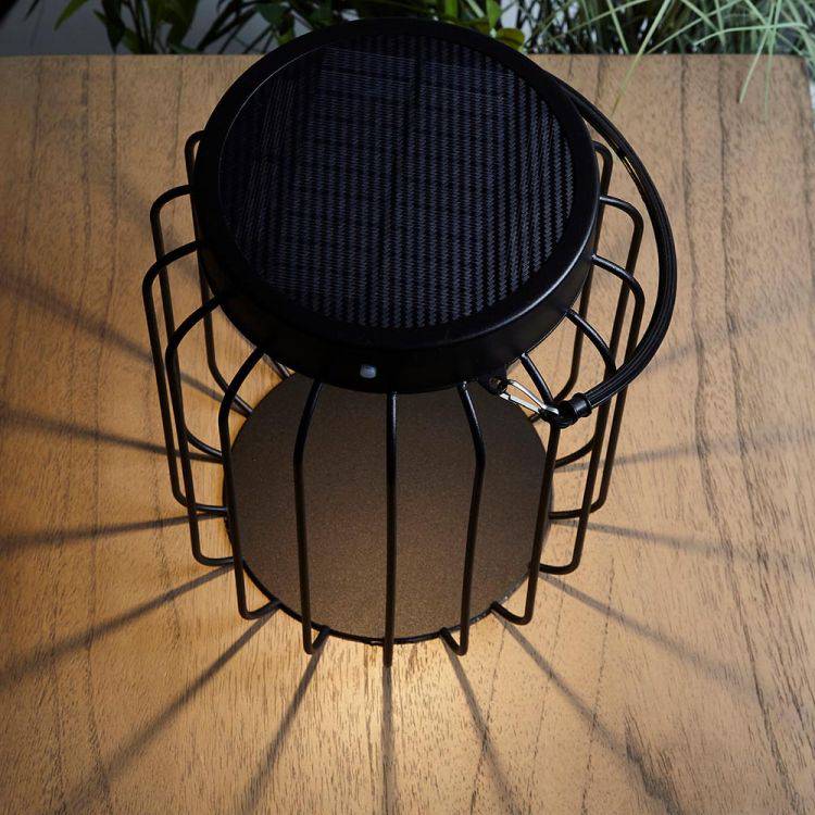 Tropic Solar Table Lamp Matt Black - Comet Lighting