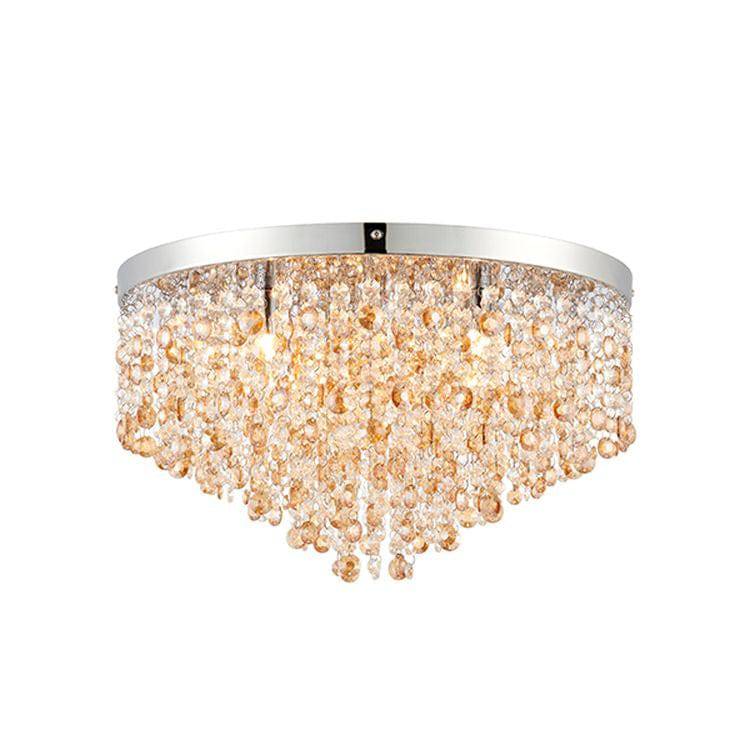 Vanessa 5 Light Flush 28W in Stainless Steel - Comet Lighting