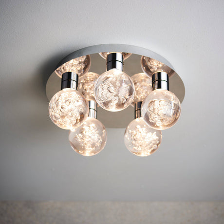 Versa 5-Light Flush Ceiling Light Chrome - Comet Lighting