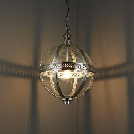 Vienna 410mm Pendant Ceiling Light Nickel - Comet Lighting