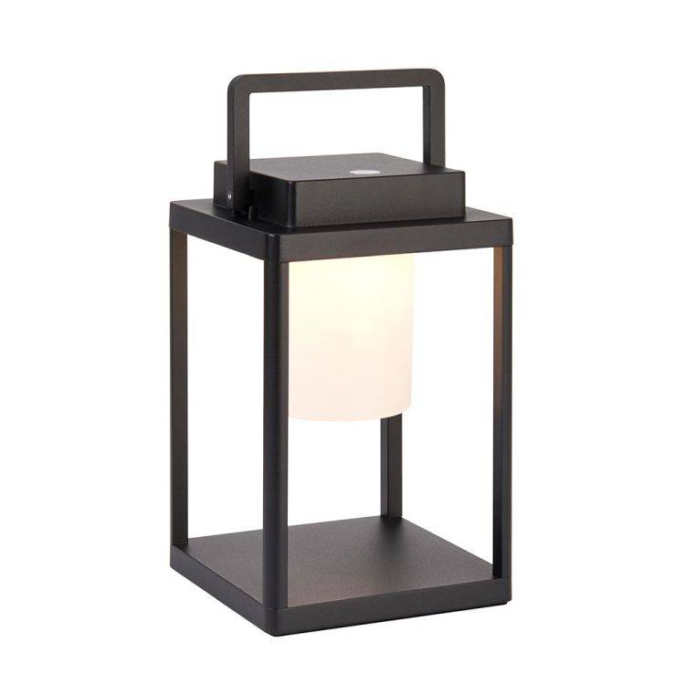 Voyage Table Touch Outdoor Table Lamp Matt Black - Comet Lighting