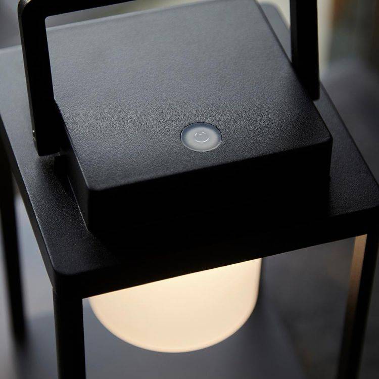 Voyage Table Touch Outdoor Table Lamp Matt Black - Comet Lighting