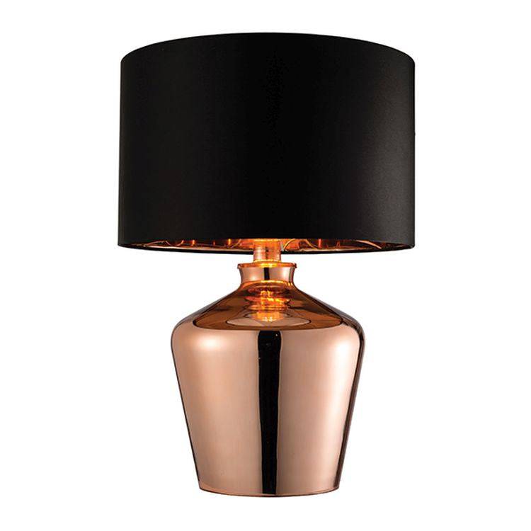 Waldorf Table Lamp Copper - Comet Lighting