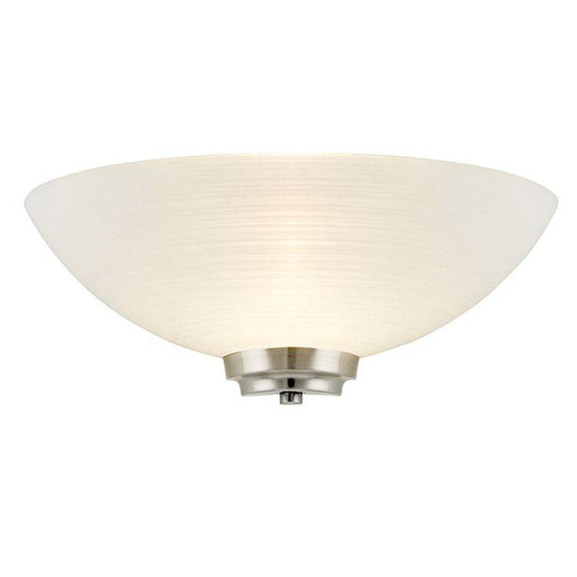 Welles 1-Light Wall Light Nickel - Comet Lighting