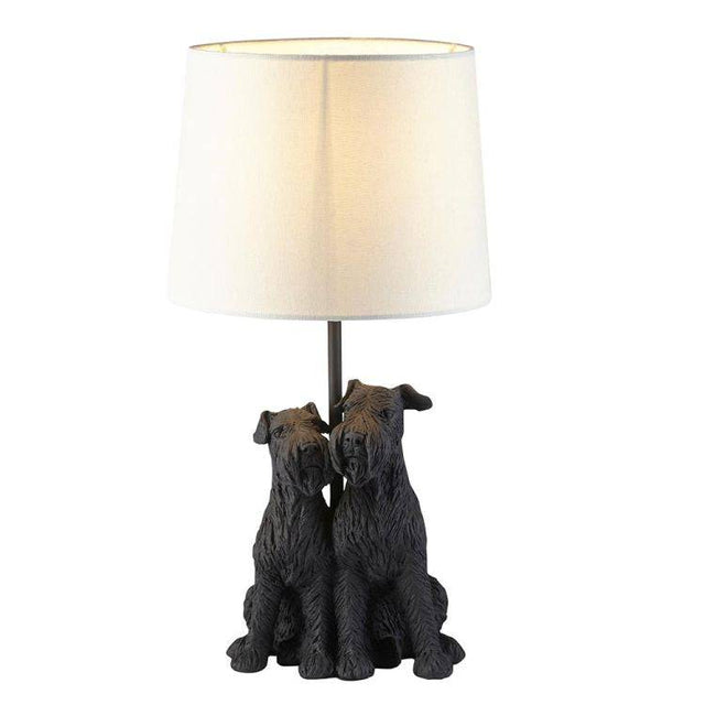 Westie Table Lamp Matt Black - Comet Lighting