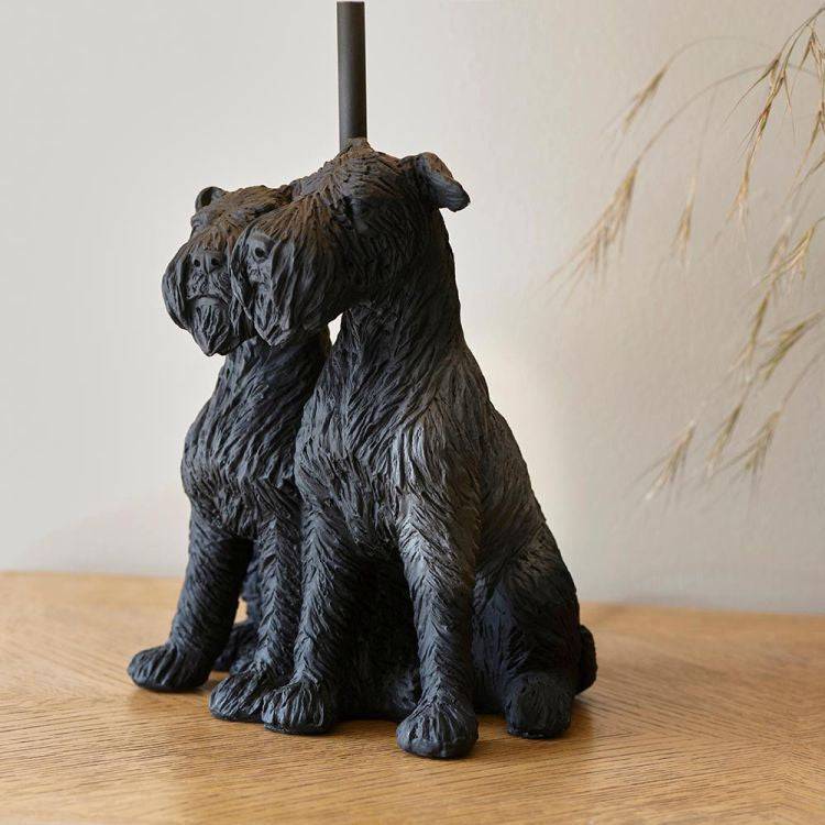 Westie Table Lamp Matt Black - Comet Lighting