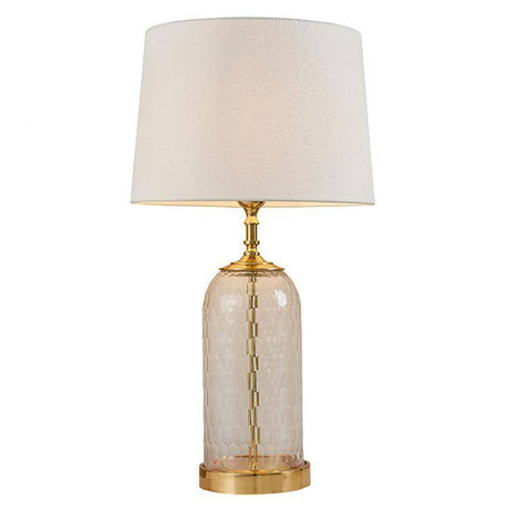 Wistow Table Lamp & Mia Vintage White Shade - Comet Lighting