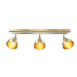 Wyatt 3Lt Spotlight Bar Antique Brass - Comet Lighting