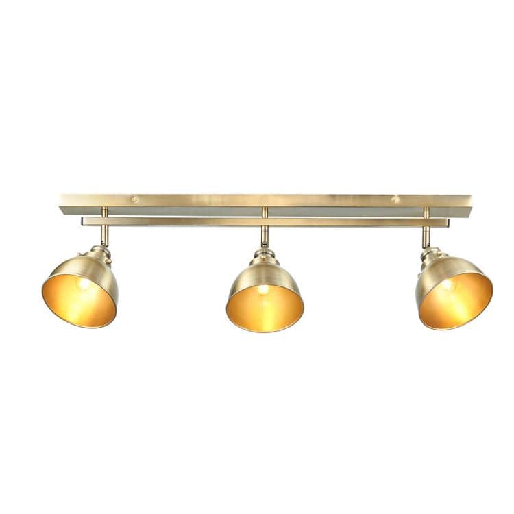 Wyatt 3Lt Spotlight Bar Antique Brass - Comet Lighting