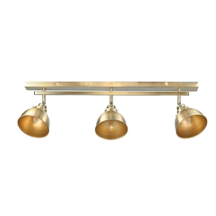 Wyatt 3Lt Spotlight Bar Antique Brass - Comet Lighting