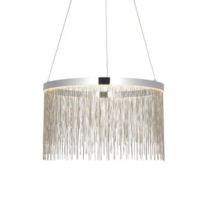 Zelma LED CCT Pendant Ceiling Light Chrome Plate - Comet Lighting