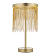 Zelma LED Table Lamp Satin Brass - Comet Lighting