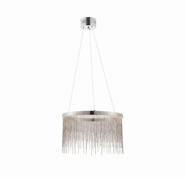 Zelma Pendant Ceiling Light Chrome - Comet Lighting