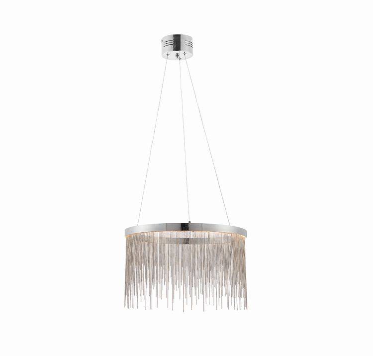 Zelma Pendant Ceiling Light Chrome - Comet Lighting