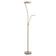 Alassio Mother & Child Task Floor Lamp Antique Brass - Comet Lighting