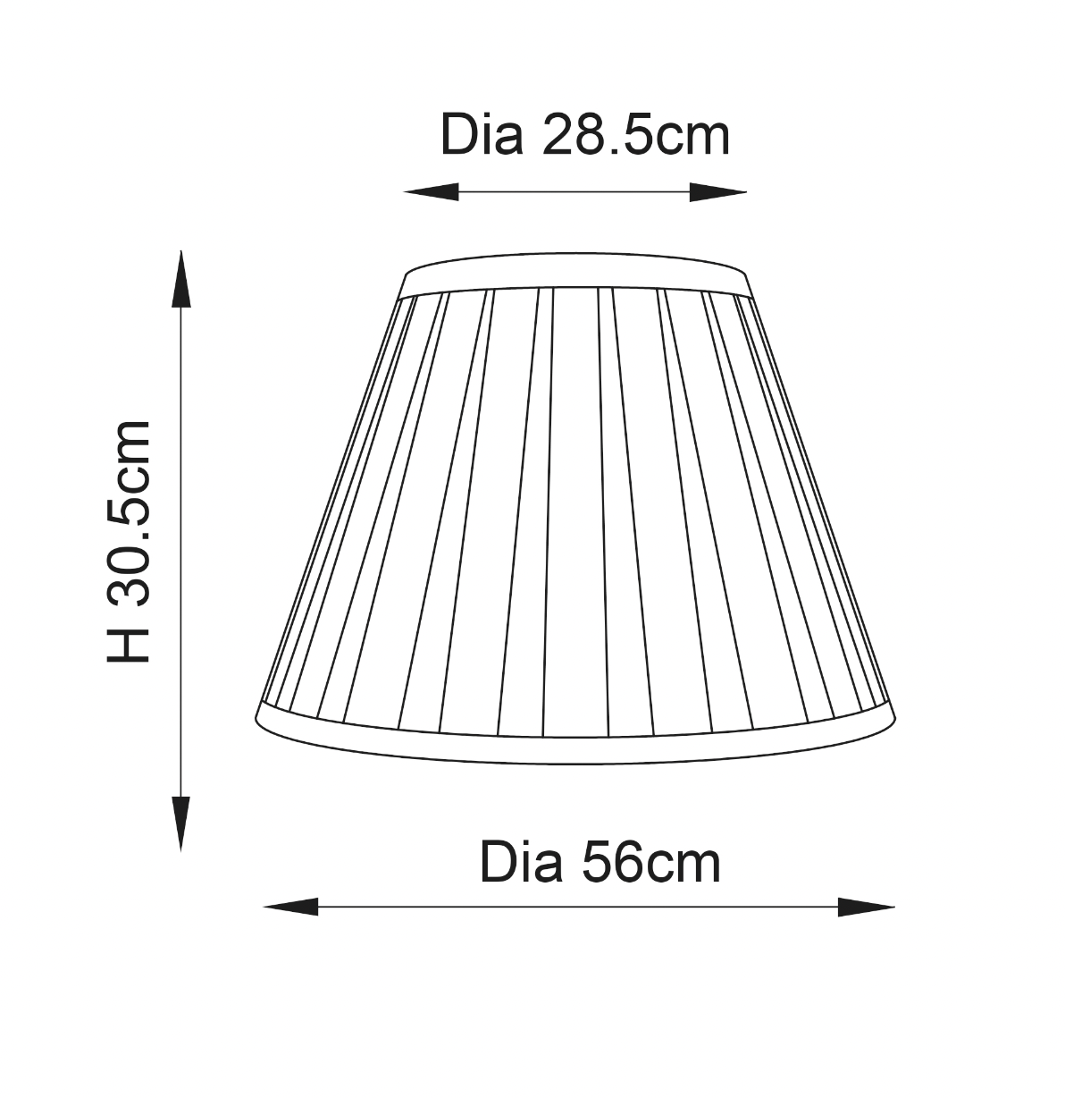 Carla 1lt Shade - Comet Lighting