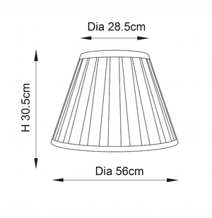 Carla 1lt Shade - Comet Lighting