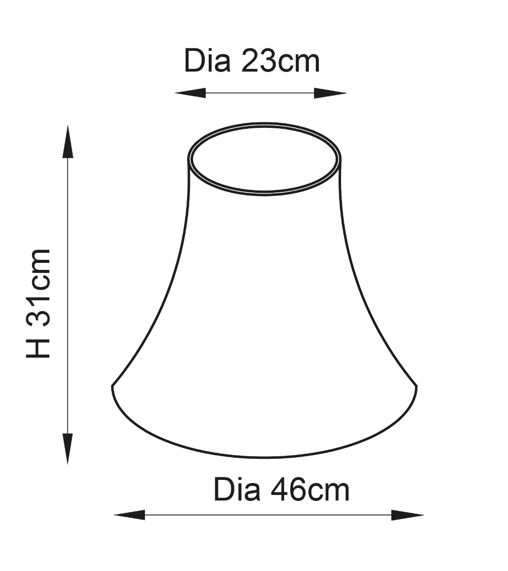 Carrie 1lt Shade - Comet Lighting