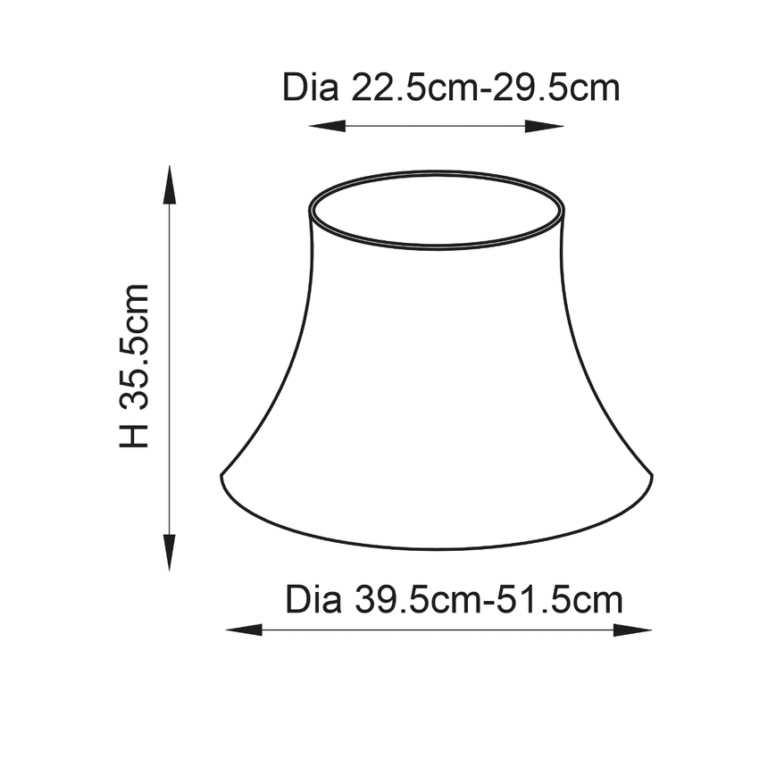 Celia 1lt Shade - Comet Lighting