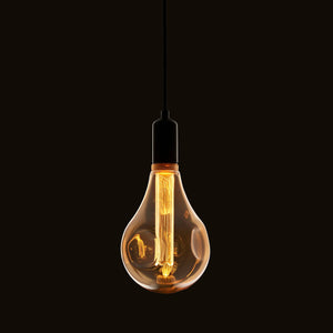 Endon E27 LED Dimple XL 148mm Globe Amber 2.5w 2300k 120lm - Comet Lighting