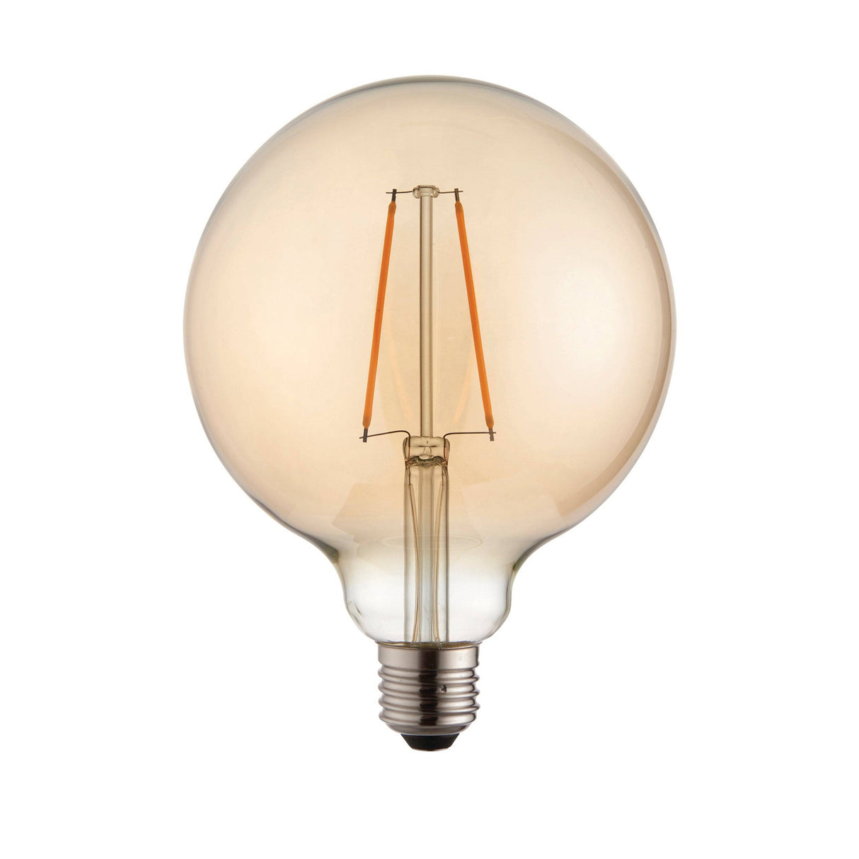 Endon E27 LED Filament 125mm Globe Amber 2w 2200k 190lm - Comet Lighting