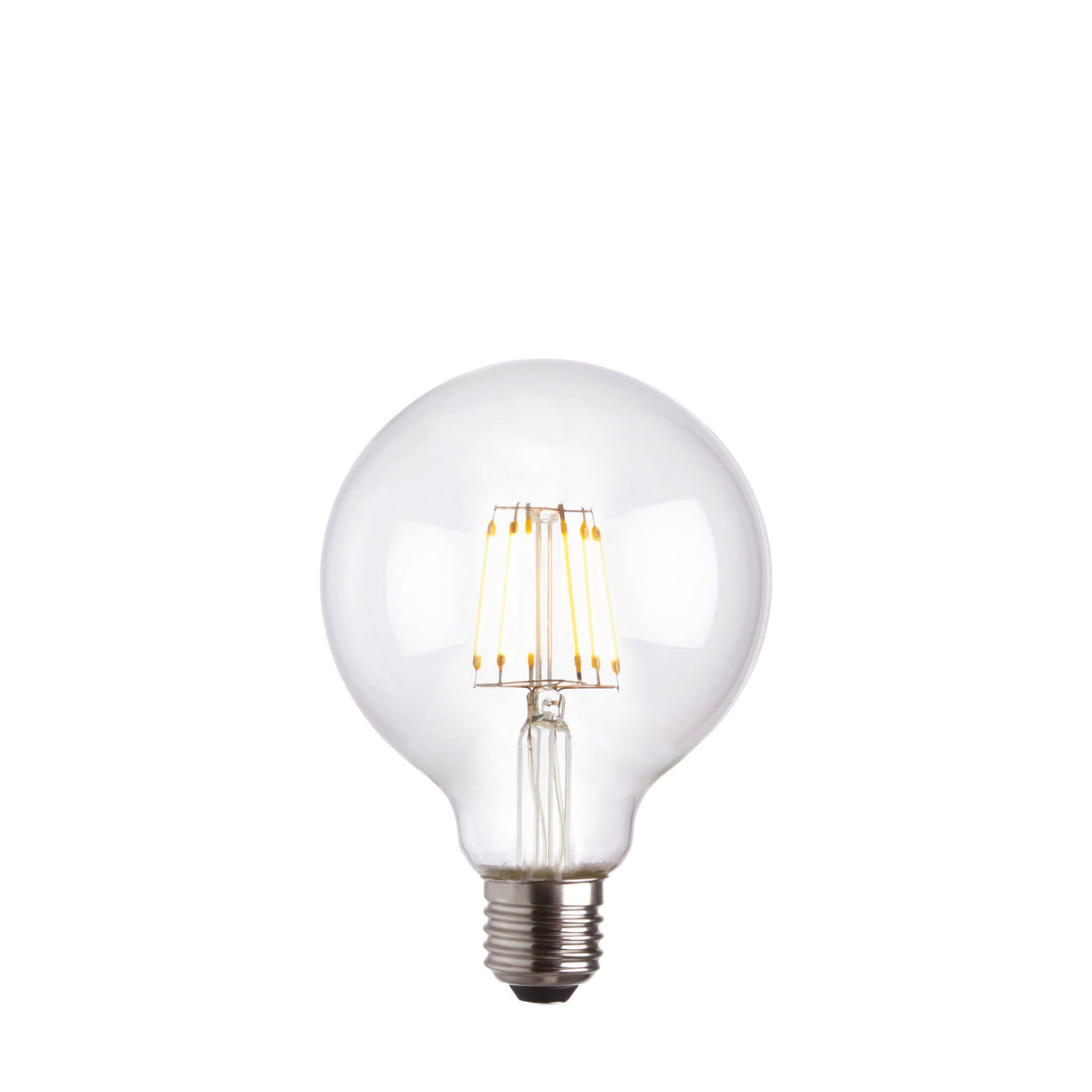 Endon E27 LED Filament 95mm Globe 6w 2700k 600lm Dimmable - Comet Lighting