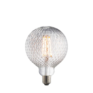 Endon E27 LED Filament Facet 125mm Globe 4w 2200k 450lm - Comet Lighting