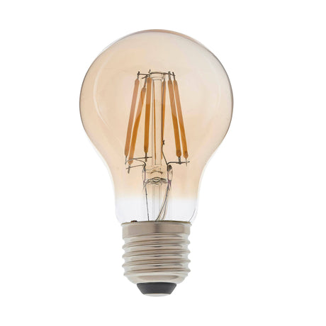 Endon E27 LED Filament GLS Amber 6w 2500k 550lm Dimmable - Comet Lighting